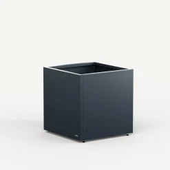 Herstera Fioriere In Metallo Herstera*Fioriera Cubo PLANTER CUBE 60 in Metallo colore Antracite 60x60x60 cm