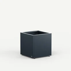 Herstera Fioriere In Metallo Herstera*Fioriera Cubo PLANTER CUBE 50 in Metallo colore Antracite 50x50x50 cm