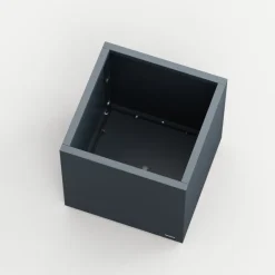Herstera Fioriere In Metallo Herstera*Fioriera Cubo PLANTER CUBE 50 in Metallo colore Antracite 50x50x50 cm