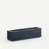 Herstera Fioriere In Metallo Herstera*Fioriera PLANTER BALCONY in Metallo colore Antracite 100x25x25 cm