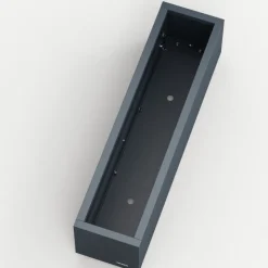 Herstera Fioriere In Metallo Herstera*Fioriera PLANTER BALCONY in Metallo colore Antracite 100x25x25 cm