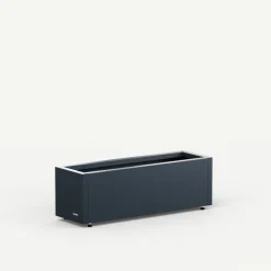 Herstera Fioriere In Metallo Herstera*Fioriera PLANTER BALCONY in Metallo colore Antracite 80x25x25 cm
