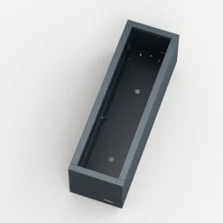 Herstera Fioriere In Metallo Herstera*Fioriera PLANTER BALCONY in Metallo colore Antracite 80x25x25 cm