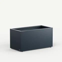 Herstera Fioriere In Metallo Herstera*Fioriera PLANTER 50 in Metallo colore Antracite 100x50x50cm