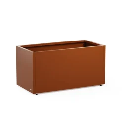 Herstera Fioriere In Metallo Herstera*Fioriera PLANTER 50 in Metallo colore Corten 100x50x50cm