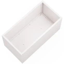 Herstera Fioriere In Metallo Herstera*Fioriera PLANTER 50 in Metallo colore Bianco 100x50x50cm