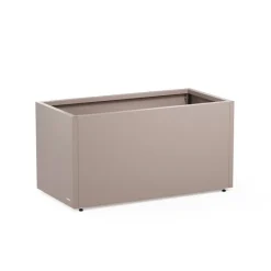 Herstera Fioriere In Metallo Herstera*Fioriera PLANTER 50 in Metallo colore Grigio Scuro 100x50x50cm
