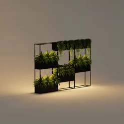 Herstera Fioriere In Metallo Herstera*Fioriera Hestera PLANTER HUB in Metallo colore Antracite 80x25x78