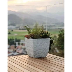 Teraplast Fioriere In Resina*Fioriera Lithos