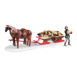 Lemax Scene Natalizie*Firewood Delivery Set Of 2 Cod. 13559