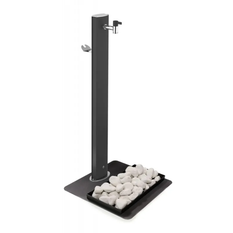 Acquapoint Fontane Per Posa In Superficie*Fontana da Giardino Aquapoint Triangle Ground Nero Metal