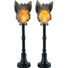 Lemax Luci E Alimentatori|Luci E Alimentatori*Gargoyle Lamp Post Set of 2 B/O 4.5V Cod. 14829