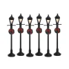 Lemax Luci E Alimentatori|Lemax Best Buy*Gas Lantern Street Lamp Set of 6 Cod. 64499