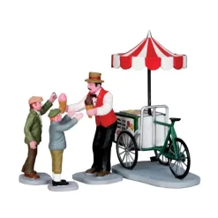 Lemax Personaggi*Gelato Cart Set of 4 Cod. 32139
