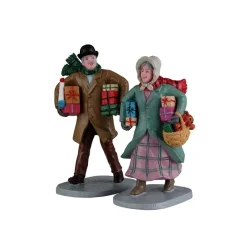 Lemax Personaggi*Gifts For The Grandchildren Set Of 2 Cod. 22143