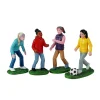 Lemax Personaggi*Girls Soccer Game Set Of 4 Cod. 42314