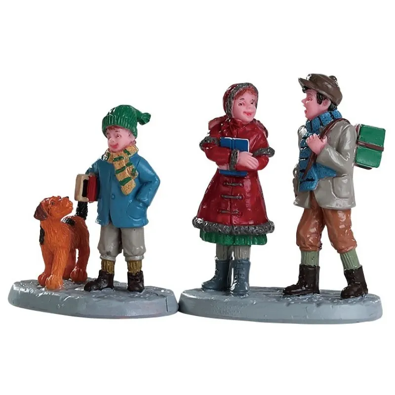 Lemax Personaggi*Going To School Set of 2 Cod. 82595