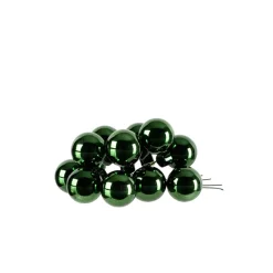 Kaemingk Palline Di Natale|Addobbi Per Albero Di Natale*Grappolo di Palline in Vetro Colore Verde