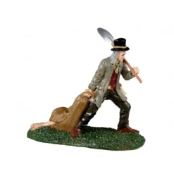 Lemax Personaggi|Personaggi*Grave Digger & Body Bag Cod. 32196