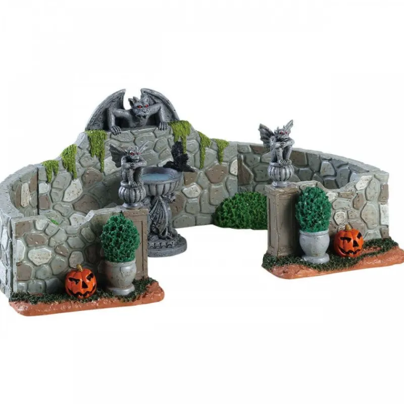 Lemax Scene Halloween|Scene Natalizie*Grey Gargoyle Gardens Set Of 6 Cod. 83350