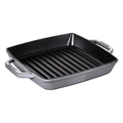Staub Bistecchiere Griglie E Gratelle*Griglia 2 Manici 23 x 23 cm Grigia Graphite in Ghisa