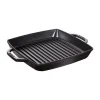Staub Bistecchiere Griglie E Gratelle*Griglia 2 Manici 23 x 23 cm Nera in Ghisa