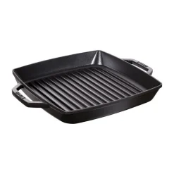 Staub Bistecchiere Griglie E Gratelle*Griglia 2 Manici 23 x 23 cm Nera in Ghisa
