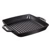 Staub Bistecchiere Griglie E Gratelle*Griglia 2 Manici 28 x 28 cm Nero in Ghisa