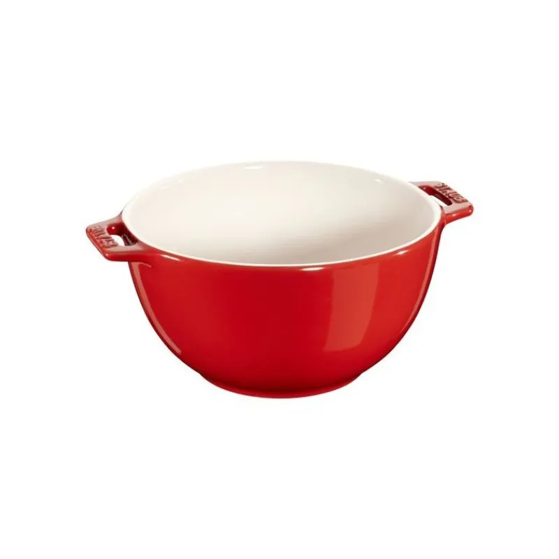 Staub Bowl E Insalatiere*Insalatiera con Manico 25 cm Rossa in Ceramica