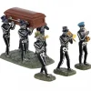 Lemax Scene Halloween|Scene Natalizie*Jazz Funeral Set Of 4 Cod. 13554