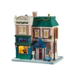 Lemax Edifici Illuminati|Novità Lemax Natale 2025*Jazzmatazz Lounge con Alimentatore 4.5V Cod. 55336