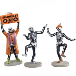 Lemax Personaggi|Personaggi*Jitterbones Dance Party Set Of 3 Cod. 12044
