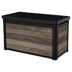 Keter Portattrezzi In Resina|Bauli In Resina*Baule in Resina SIGNATURE DECO BOX 100 NOCE
