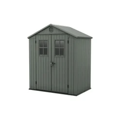 Keter Casette In Resina Keter|Casette Da Giardino Piccole*Casetta da Giardino in Resina DARWIN 6x4 Green con Finestre Frontali
