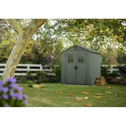 Keter Casette In Resina Keter|Casette Da Giardino Piccole*Casetta da Giardino in Resina DARWIN 6x6 Green con Finestre Frontali