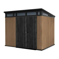 Keter Casette In Resina Keter|Linea Premium Keter Signature*Casetta da Giardino in Resina SIGNATURE PENT 9X7 DOGHE