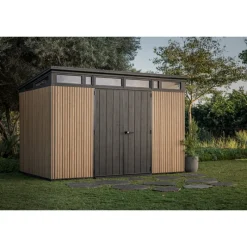 Keter Casette In Resina Keter|Linea Premium Keter Signature*Casetta da Giardino in Resina SIGNATURE PENT 11X7 DOGHE