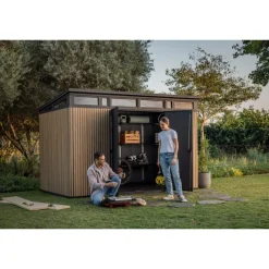 Keter Casette In Resina Keter|Linea Premium Keter Signature*Casetta da Giardino in Resina SIGNATURE PENT 11X7 DOGHE