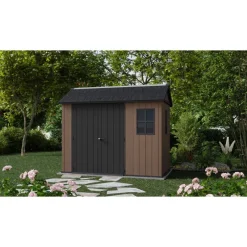 Keter Casette In Resina Keter|Casette Da Giardino Grandi*Casetta da Giardino in Resina NEWTON PLUS 759 - Doppia Scelta di Montaggio