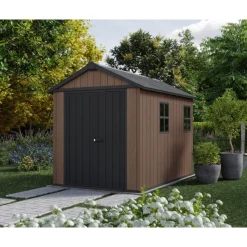 Keter Casette In Resina Keter|Casette Da Giardino Grandi*Casetta da Giardino in Resina NEWTON PLUS 759 - Doppia Scelta di Montaggio