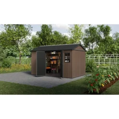 Keter Casette In Resina Keter|Casette Da Giardino Grandi*Casetta da Giardino in Resina NEWTON PLUS 7513 - Doppia Scelta di Montaggio