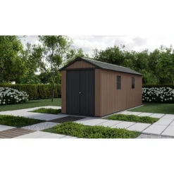 Keter Casette In Resina Keter|Casette Da Giardino Grandi*Casetta da Giardino in Resina NEWTON PLUS 7517 - Doppia Scelta di Montaggio