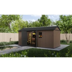 Keter Casette In Resina Keter|Casette Da Giardino Grandi*Casetta da Giardino in Resina NEWTON PLUS 7517 - Doppia Scelta di Montaggio