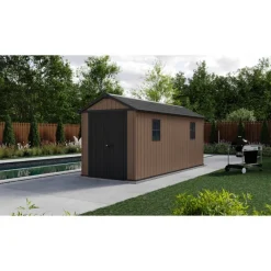 Keter Casette In Resina Keter|Casette Da Giardino Grandi*Casetta da Giardino in Resina NEWTON PLUS 1575 - Doppia Scelta di Montaggio