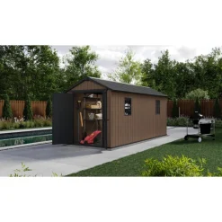 Keter Casette In Resina Keter|Casette Da Giardino Grandi*Casetta da Giardino in Resina NEWTON PLUS 1575 - Doppia Scelta di Montaggio