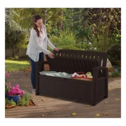 Keter Cassapanche In Resina|Bauli In Resina*Cassapanca in Resina PATIO BENCH Graphite