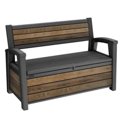 Keter Cassapanche In Resina|Linea Premium Keter Signature*Cassapanca in Resina SIGNATURE DECO BENCH 60 NOCE