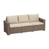 Keter Divani E Set Da Giardino|Divani E Set Da Giardino*Divano 3 Posti CALIFORNIA Cappuccino