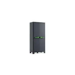 Keter Armadi Da Esterno|Armadi In Resina*Moby Alto Xl - Armadio Impermeabile Cert. Ipx3 - Doppio Colore Della Maniglia (Verde o Grigio) - ISTA 6 - 80X44X182H