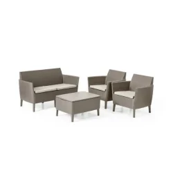 Keter Divani E Set Da Giardino|Divani E Set Da Giardino*Set Lounge 2 posti SALEMO Cappuccino